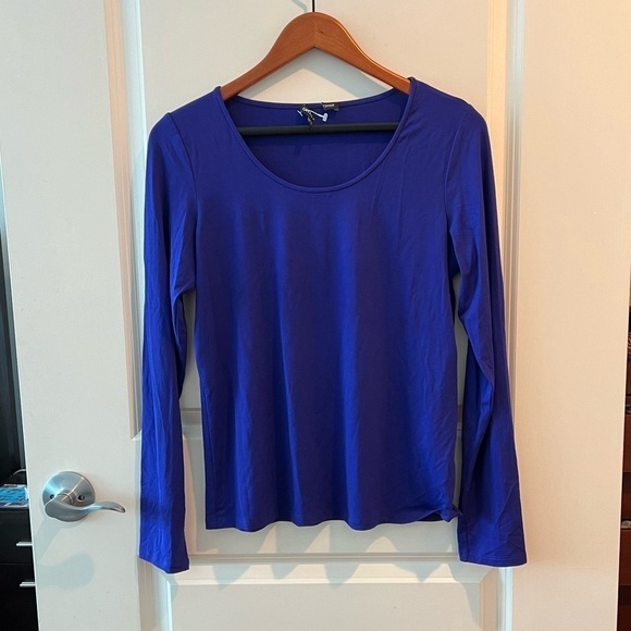 Eileen Fisher Women's Long Sleeve Stretch Top - Picture 1 of 9